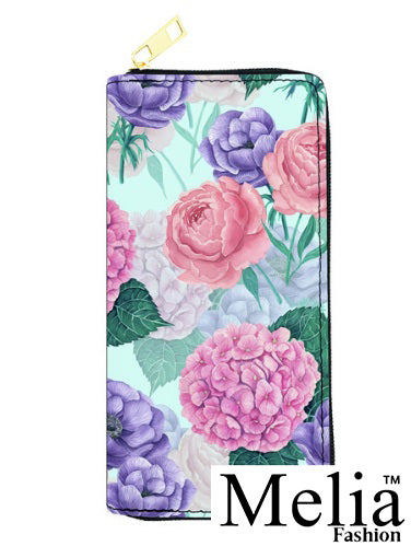 Geranium and Roses Wallet