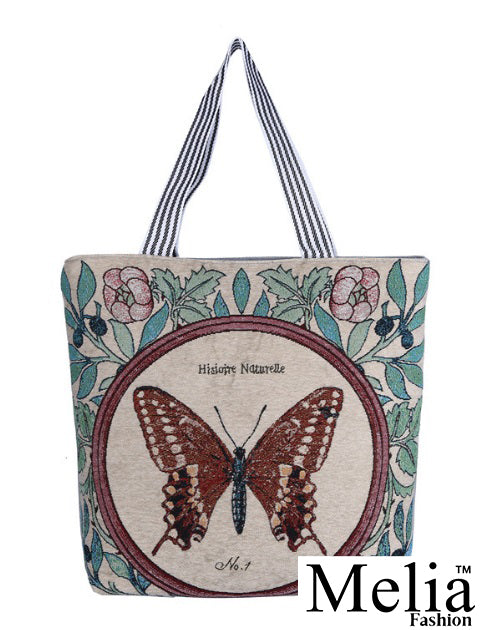 Vintage Butterfly Tote