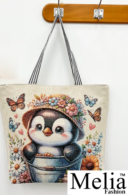 Playful Penguin Tote