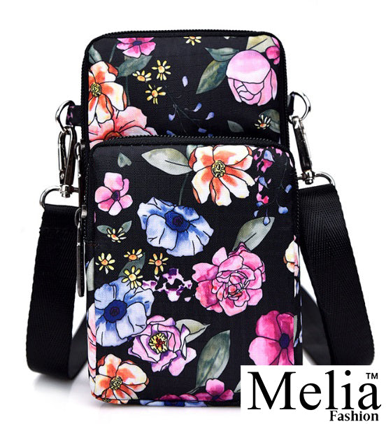 Flower Bed Crossbody Phone Purse