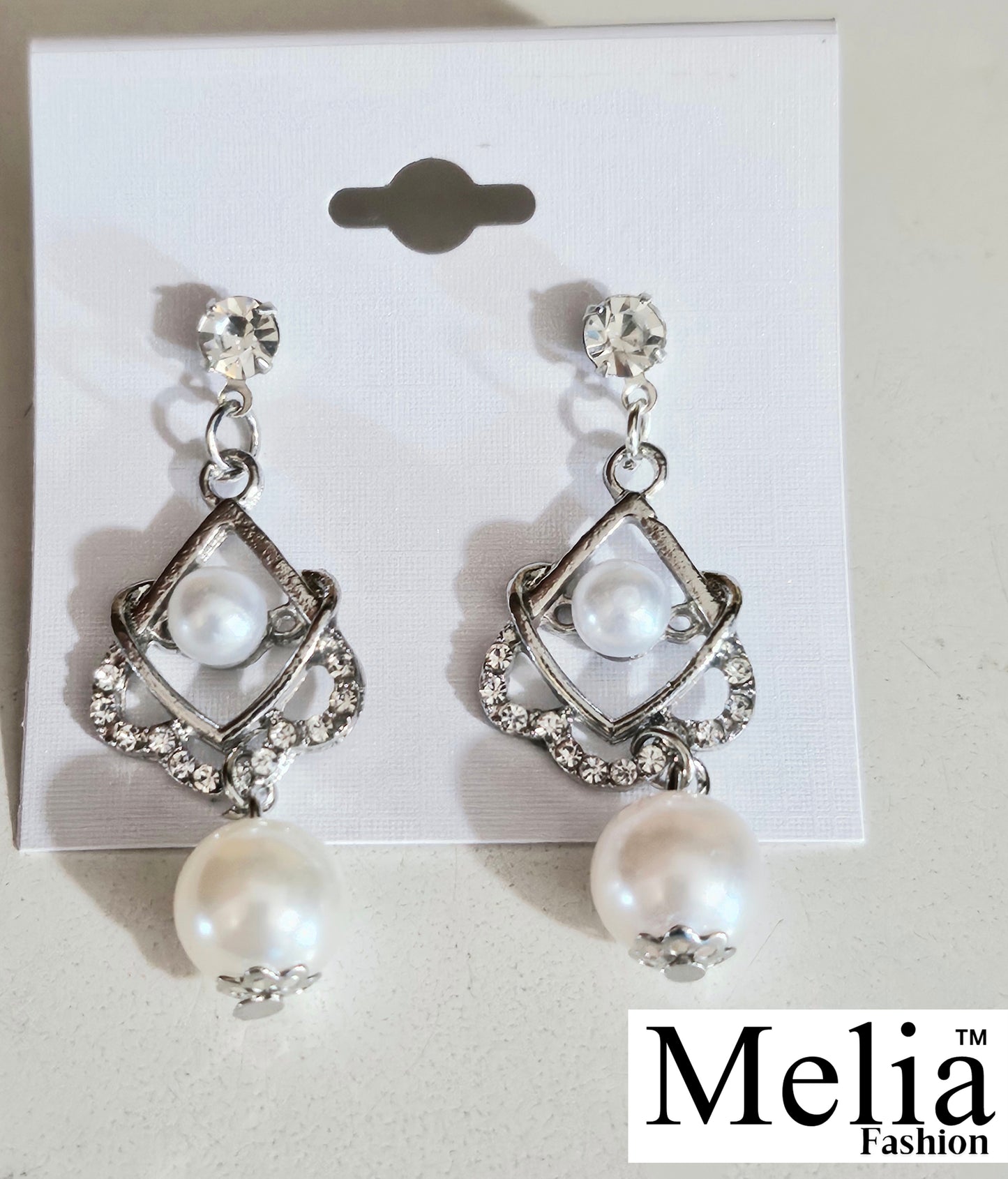 Pearl Dangle Drop Earrings