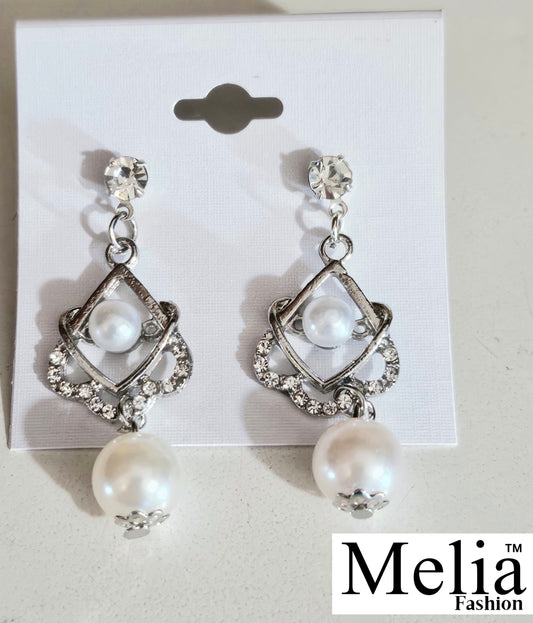 Pearl Dangle Drop Earrings