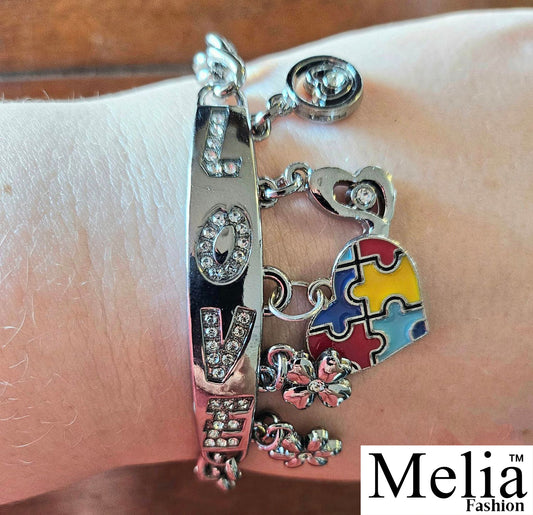 Autism Love Charm Bracelet