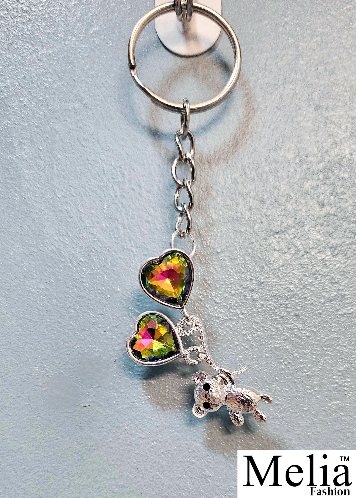 Fly Away Teddy Bear Keychain